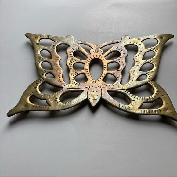 Vintage Brass Butterfly Trivet - Picture 5 of 5